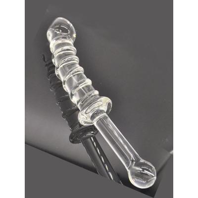 CENSAN 23cm Tırtıklı Cam Dildo