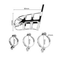 Censan BDSM Paslanmaz Çelik Penis Kafesi ModelNo4