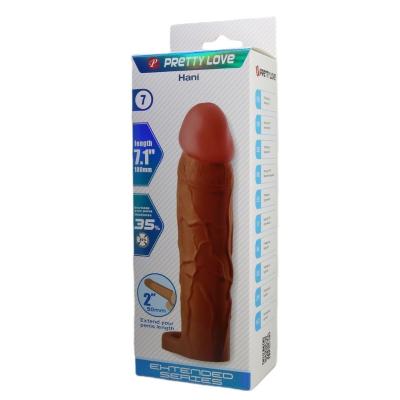 Censan Hani Gerçek Hissiyatlı Uzatıcı Penis Kılıfı Brown