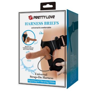 Censan Oher Fışkırtmalı & Titreşimli Belden Bağlamalı Dildo Vibratör