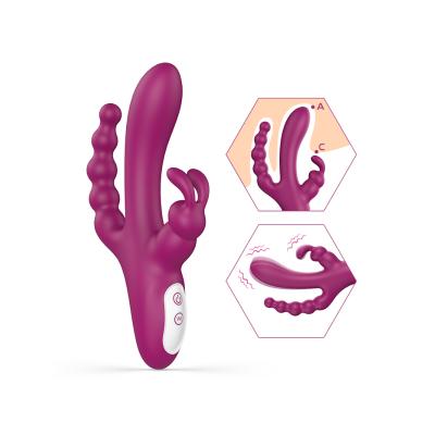 Censan S-Hande 3'ü 1 Arada Tavşan Vibratör – Mor