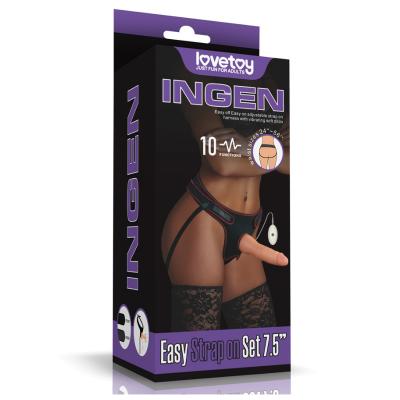Censan Vibrating Easy Strapon Set 7.5 İnç Belden Bağlamalı