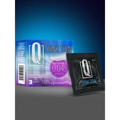 Q THİNK THİN 3'LÜ EKSTRA İNCE PREZERVATİF