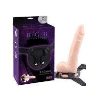 R.G.B Belden Bağlamalı 21.5cm Protez Penis ve Kemeri CH7019