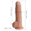 Big Detective Şarjlı Uzaktan Kumandalı Titreşimli Gerçekçi Dildo 19 cm