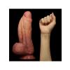 Censan 10 İnç Dual layered Platinum Silicone Cock Dildo