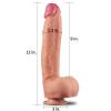 Censan 12 İnç Dual Layered Platinum Silicone Cock