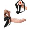 Censan 18cm Belden Bağlamalı İçi Boş Straplon Penis