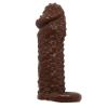 Censan 4 cm Uzatmalı Damarlı Penis Kılıfı Esmer