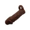 Censan 4 cm Uzatmalı Damarlı Penis Kılıfı Esmer