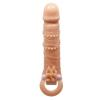 Censan 4 cm Dolgu Uzatmalı Titreşimli Penis Kılıfı