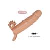 Censan 4 cm Dolgu Uzatmalı Titreşimli Penis Kılıfı