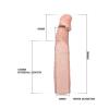 Censan 6 cm Dolgulu Titreşimli Silikon Penis Kılıfı