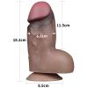 Censan 7.0 İnç Dual Layered Platinum Silicone Cock