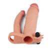 Censan Add 3 İnç Pleasure X Tender Vibrating Double Penis Sleeve Penis Kılıfı