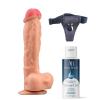 Censan Belden Bağlamalı Kayganlaştırıcı Set Noctis 23cm Realistik Dildo No:22