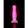 CENSAN Beyond Cain Glow Gece Parlayan Anal Plug , Silikon, Şeffaf, 10 cm