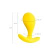Censan Blob Anal Plug Sarı 5,5 cm