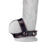 Censan Bondage Fetish T-Style Leather Cockring With Ball Divider