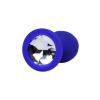 Censan Brilliant Anal Plug Mavi beyaz kristalli 7 cm 26 g