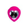 Censan Diamond Heart Anal Plug Pembe 8 cm