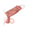 Censan Dolgulu Testis Geçmeli Ucu Açık Penis Kılıfı Model no: S8102