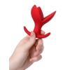 Censan Flower Genişleyen Anal Plug Kırmızı 9 cm