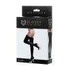 Censan Glossy ELİZA Dantelli Deri Çorap