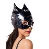 Censan Glossy ANN Deri Kedi Maskesi siyah