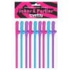 Censan Jokes & Parties Original Willy Straws – Pack of 9 Dildo Pipet