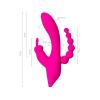 Censan Jos Spanky Üçlü 21cm Pembe Vibratör