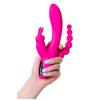 Censan Jos Spanky Üçlü 21cm Pembe Vibratör