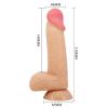 Censan Lisle 8.1 İnç Kıkırdak Yapılı Gerçek Deri Yapılı Dildo
