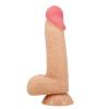 Censan Lisle 8.1 İnç Kıkırdak Yapılı Gerçek Deri Yapılı Dildo