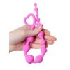 Censan Long Sweety anal Zinciri silikon pembe 34 cm  2,7 cm
