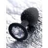 Censan POPO Norma Anal Plug silikon siyah 7,2 cm 25 gr