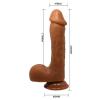 Censan Realistik Vantuzlu Melez Dildo Penis
