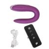 Censan Satisfyer Double Fun Telefon Kontrollü ve Uzaktan Kumandalı Violet Vibratör