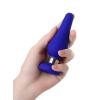 Censan Slassic Anal Plug Boyut M Mavi 11,5 cm 3,7 cm