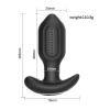 Censan Sledgehammer Swing – Telefon Kontrollü Titreşimli Anal Plug (Siyah)