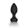 Censan Telefon Kontrollü Full Covered Rubber Rose Anal Plug – Siyah