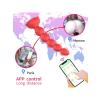 Censan Telefon Kontrollü Haley Rose Pulled Beads Anal Plug – Siyah