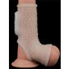 Censan Vibrating Drip Knights Ring with Scrotum Sleeve (Beyaz)