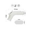 Censan Vibrating Drip Knights Ring with Scrotum Sleeve (Beyaz)
