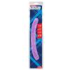 Hi-Rubber Şeffaf Jel Çift Taraflı Dildo - 32.5cm Mor