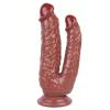Noctis 19cm Kahverengi Çiftli Dildo No:76