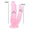Noctis 19cm Pembe Çiftli Dildo No:76
