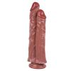 Noctis 26,5cm Kahverengi Çiftli Dildo No:111