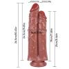 Noctis 26,5cm Kahverengi Çiftli Dildo No:111