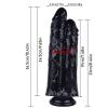 Noctis 26,5cm Siyah Çiftli Dildo No:111